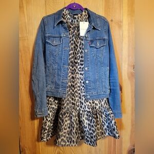 Entro Leopard Print Party Dress